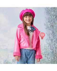 Jaqueta Infantil Pink Neon Animê Fashionista