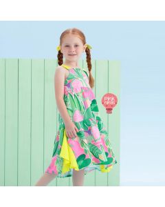 vestido-infantil-rosa-e-verde-mon-sucre-relax-time-folhagens-modelo