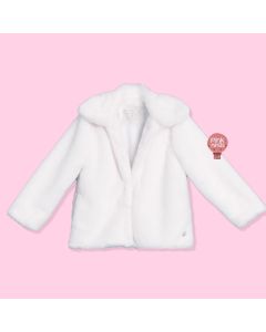 casaco-infantil-branco-petit-cherie-pele-hiver-princess-frente