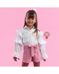 conjunto-infantil-luxo-rosa-e-branco-petit-cherie-de-camisa-e-shorts-babadinho-fashion-modelo