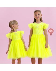 vestido-de-festa-infantil-amarelo-neon-petit-cherie-tule-laco-bordado-modelo