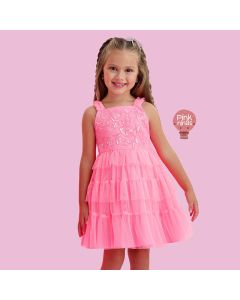 vestido-de-festa-infantil-rosa-neon-petit-cherie-coracoes-bordados-babadinhos-tule-modelo