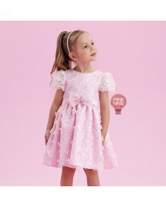 vestido-de-festa-infantil-rosa-petit-cherie-brilho-e-borboletas-3d-modelo