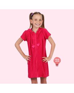 roupao-infantil-rosa-choque-siri-kids-com-capuz-coracao-modelo