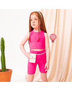 conjunto-infantil-pink-de-blusa-cropped-e-bermuda-ciclista-neon-modelo